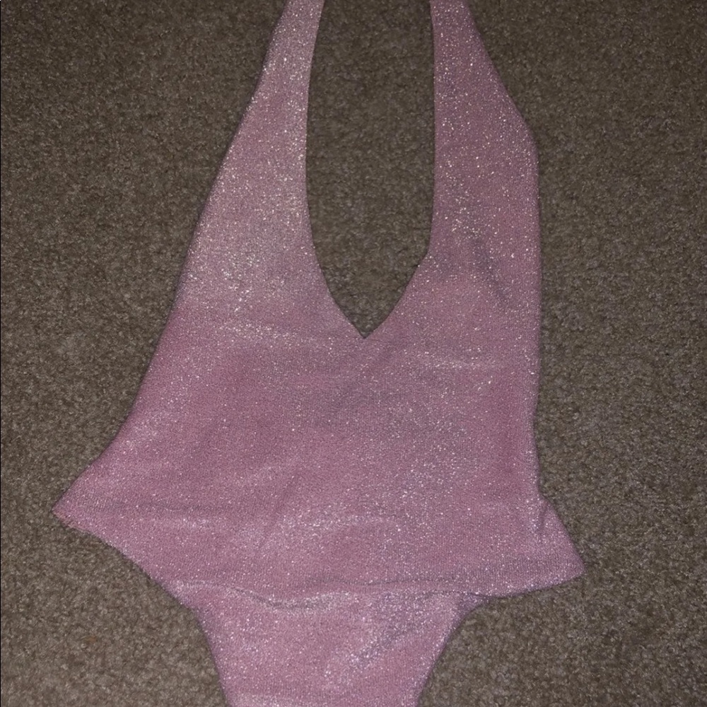 NWT Pink Sparkle Body Suit